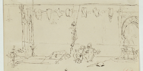 image for: Marià Fortuny - Estudi per al quadre «Músics àrabs» - Cap a 1872