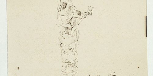 image for: Marià Fortuny - Estudi per al quadre «Músics àrabs» - Cap a 1872