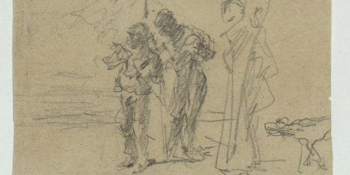 image for: Marià Fortuny - Estudi per al quadre «Músics àrabs» - Cap a 1872
