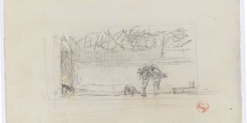 image for: Marià Fortuny - Estudi per al quadre «Músics àrabs» - Cap a 1872