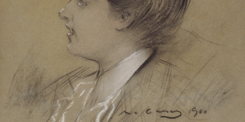 image for: Ramon Casas - Dona jove - 1900