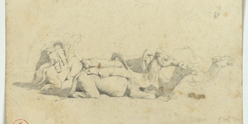 image for: Marià Fortuny - Estudi per a l&#039;aquarel·la «El cameller» - Cap a 1862-1865