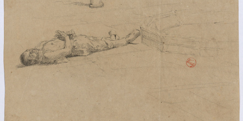 image for: Marià Fortuny - Estudi per al quadre «La matança dels Abenserraigs» - Cap a 1870