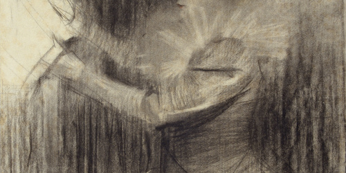 image for: Ramon Casas - Figura femenina - Cap a 1900