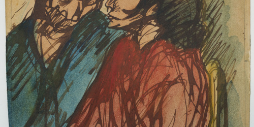 image for: Isidre Nonell - Parella de gitanos - 1904