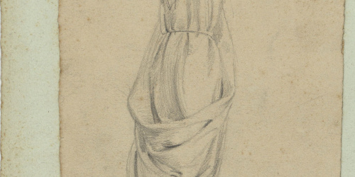 image for: Marià Fortuny - Estudi acadèmic de figura masculina - Cap a 1856-1858