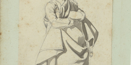image for: Marià Fortuny - Estudi acadèmic de figura oriental - Cap a 1856-1858