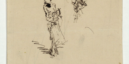 image for: Marià Fortuny - Estudi per al quadre «L'escorxador de Portici» - Cap a 1874