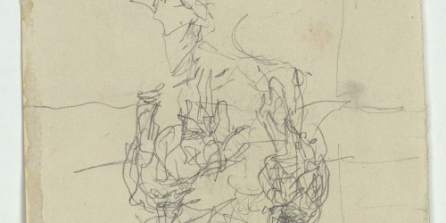 image for: Marià Fortuny - Croquis de figures (anvers) / Croquis de figures masculines (revers) - Cap a 1867-1872