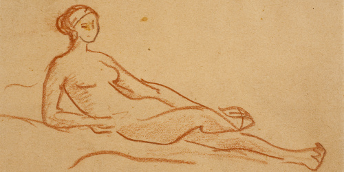 image for: Ricard Canals - Apunt de nu femení - Cap a 1920