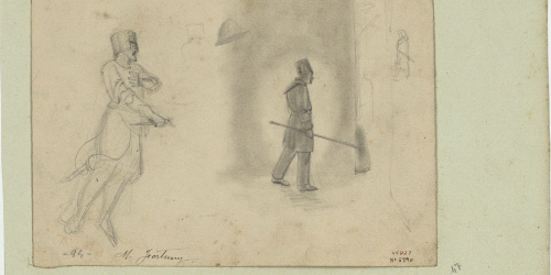 image for: Marià Fortuny - Cavaller armat i guàrdia - Cap a 1856-1858