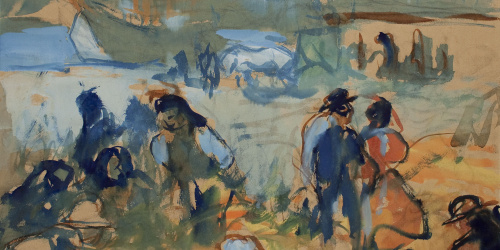 image for: Ricard Canals - Escena de port - Cap a 1900-1910