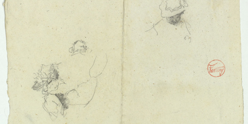 image for: Marià Fortuny - Estudi per al quadre «Platja de Portici» - Cap a 1874