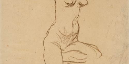 image for: Ricard Canals - Apunt de nu femení - Cap a 1900-1920