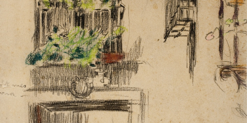 image for: Ricard Canals - Apunt de reixes i fragment de cavall - Cap a 1900-1905