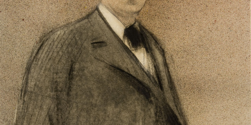 image for: Ramon Casas - Retrat d&#039;Ignacio Zuloaga - Cap a 1897-1899
