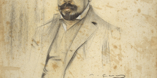 image for: Ramon Casas - Retrat d&#039;Enric Serra - Cap a 1903