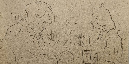 image for: Isidre Nonell - Apunt de figures - Cap a 1894