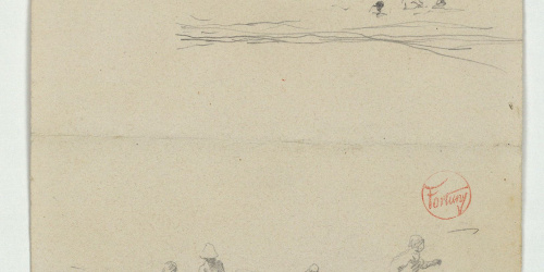 image for: Marià Fortuny - Figures a la platja - Cap a 1874