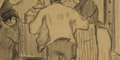 image for: Isidre Nonell - El cafè dels Quatre Vents - 1894