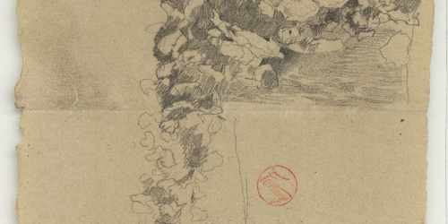 image for: Marià Fortuny - Estudi per al quadre «El jardí dels poetes» - Cap a 1871