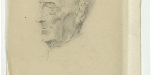image for: Marià Fortuny - Estudi per al quadre «El jardí dels poetes» - Cap a 1871