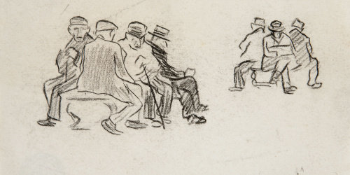 image for: Isidre Nonell - Homes asseguts - Cap a 1892-1894