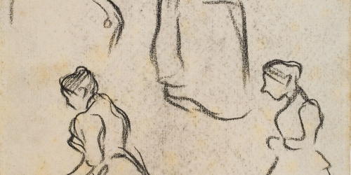 image for: Isidre Nonell - Apunt de figures - Cap a 1894