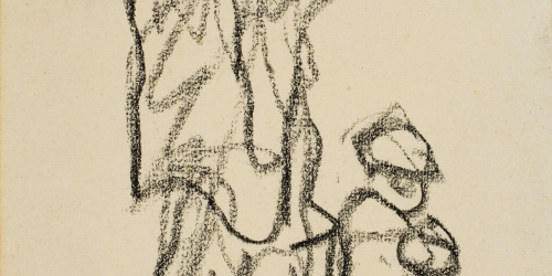 image for: Isidre Nonell - Apunt de dona i nen - Cap a 1911