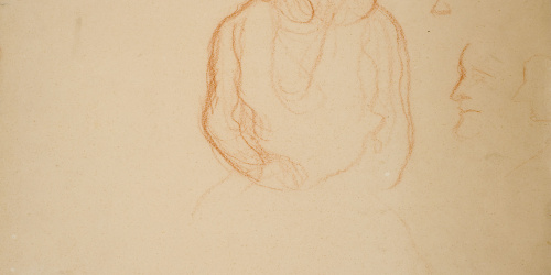 Isidre Nonell - Bust de dona (anvers) / Nu femení (revers) - Cap a 1906-1911 image for: Isidre Nonell - Bust de dona (anvers) / Nu femení (revers) - Cap a 1906-1911