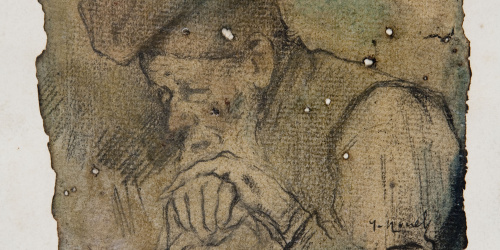 image for: Isidre Nonell - Bust de pagès - Cap a 1895-1900