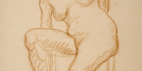 image for: Isidre Nonell - Nu femení - Cap a 1909