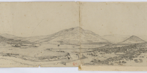 image for: Marià Fortuny - Terreno donde principió la batalla de [?]. Estudi per al quadre «La batalla de Tetuan» - 1860