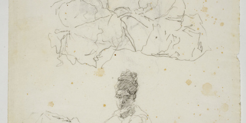 image for: Marià Fortuny - Estudi per al quadre «Platja de Portici» (anvers) / Estudi per al quadre «Platja de Portici» (revers) - Cap a 1874