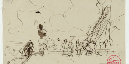 image for: Marià Fortuny - Croquis de composició - Cap a 1870-1874