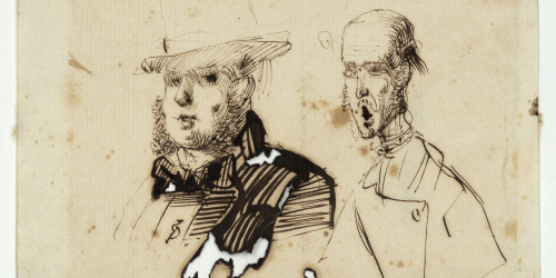 image for: Marià Fortuny - Bustos masculins - Cap a 1856-1858