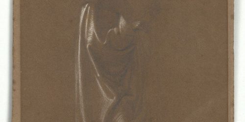 image for: Marià Fortuny - Estudi acadèmic de figura masculina - Cap a 1856-1858