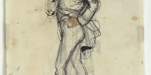 image for: Marià Fortuny - El comte Federico. Il·lustració per a la novel·la «El mendigo hipócrita» d&#039;Alexandre Dumas (fill) - Cap a 1856-1857