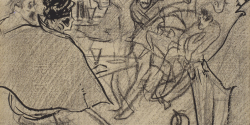 image for: Ramon Casas - Baralla en un cafè - Cap a 1890-1900