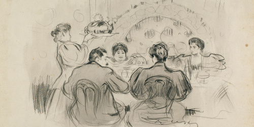 image for: Ramon Casas - Dinar de festa - Cap a 1898