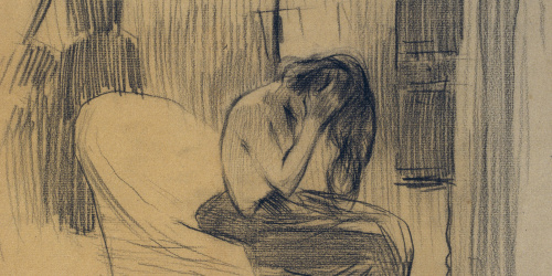 image for: Ramon Casas - Estudi per al quadre «Entre dues llums» - Cap a 1894