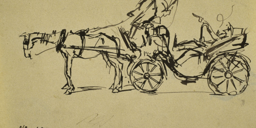 image for: Ramon Casas - Cotxe de cavalls - Cap a 1899