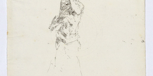 image for: Marià Fortuny - Estudi per al quadre «L&#039;escorxador de Portici» - Cap a 1874