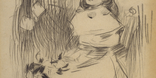 image for: Ramon Casas - Estudi per al quadre «Retrat de Maria Rusiñol Denís» - Cap a 1893