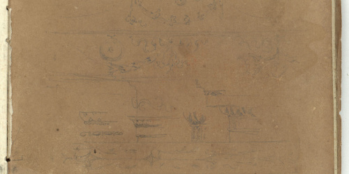 image for: Marià Fortuny - Capitells (anvers) / Figures masculines (revers) - Cap a 1863-1869