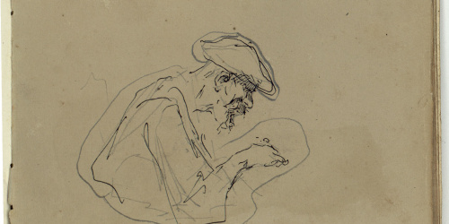 image for: Marià Fortuny - Bust masculí (anvers) / Genet a cavall (revers) - Cap a 1866-1872