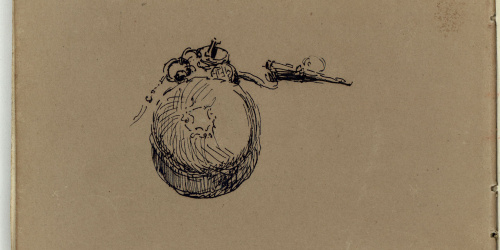 image for: Marià Fortuny - Objecte (anvers) / Ruc junyit a un carro amb cotxer (revers) - Cap a 1866-1872