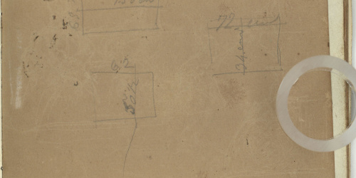 image for: Marià Fortuny - Croquis inconcret amb dimensions (anvers) / Croquis de figures (revers) - Cap a 1863-1866