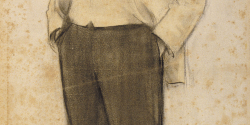 image for: Ramon Casas - Retrat d&#039;Hermenegild Miralles - Cap a 1897-1899