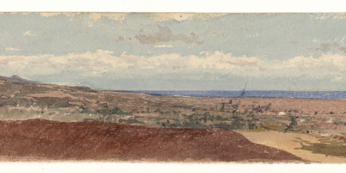 image for: Marià Fortuny - Paisatge marroquí. Estudi per al quadre «La batalla de Tetuan» - Cap a 1860-1862